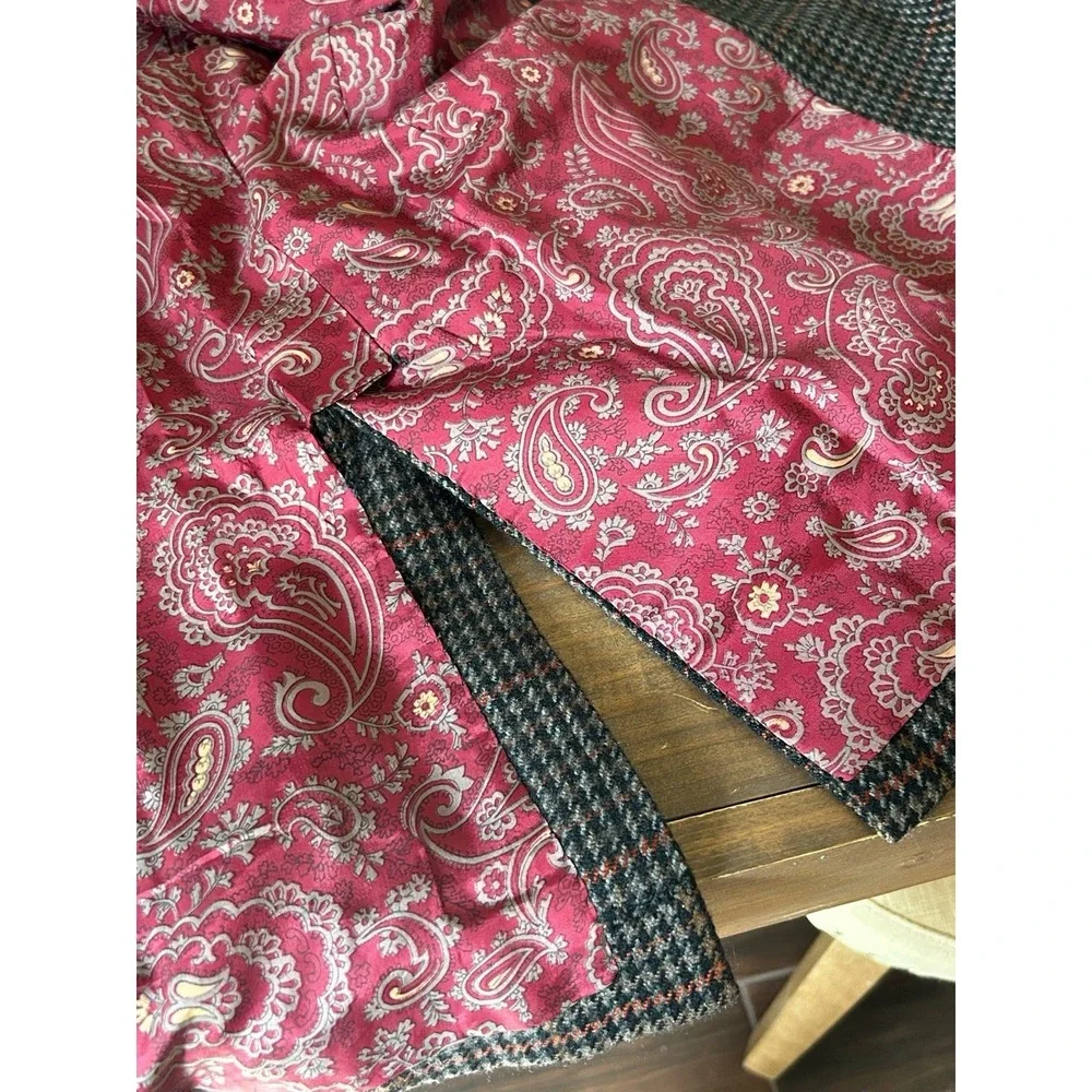 VTG 60's  Gene M. Loo's Hallmark Hand tailored 100% Cashmere Houndstooth blazer